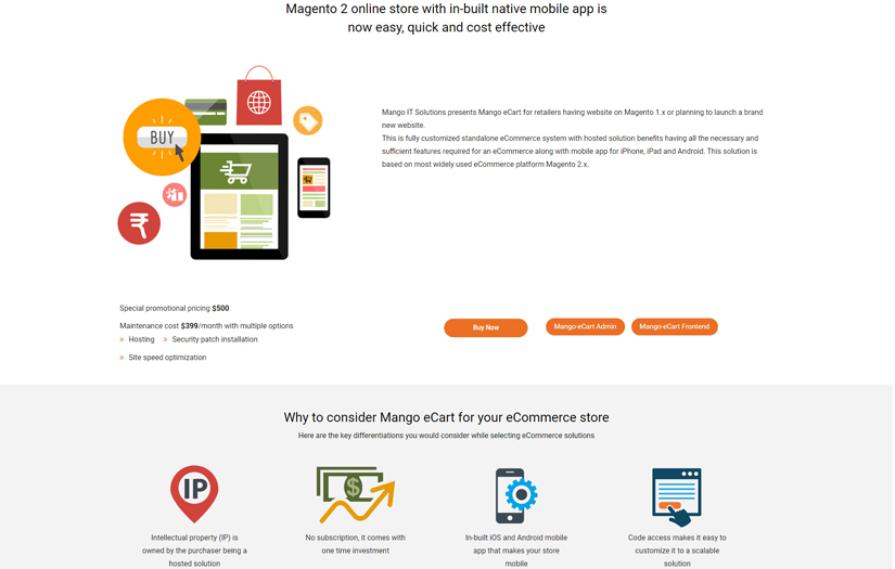 Mango E-Cart screenshot 1